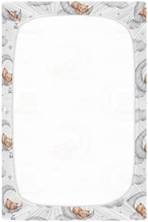 Caikeny Fitted Crib Sheet with Elastic Band 27 x 39 in