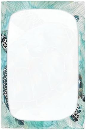 SUABO Sea Turtle Crib Sheets Stretchy Portable Sheets for Baby Toddler