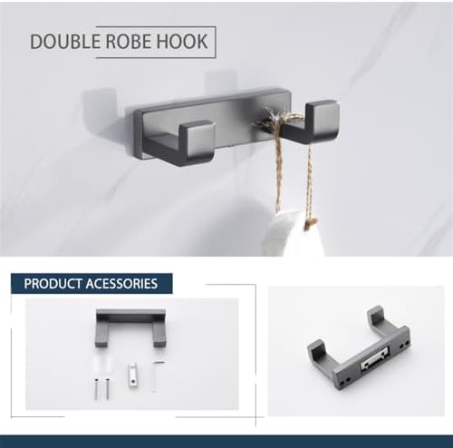 TAOLE Matt Black Bathroom Hardware Set 4 pcs