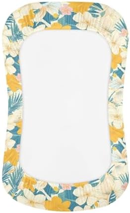 Daulesho Hibiscus Baby Crib Sheet - Soft Breathable Universal Fit