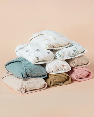 JELLYMONI Soft Muslin Crib Sheets 2 Pack