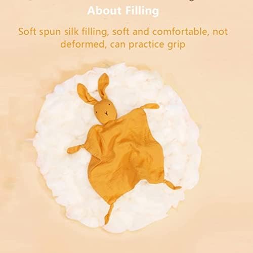 Organic Cotton Muslin Lovey Blanket with Bunny Design 1