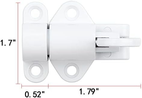 INIRET 3-Pack Self-Closing Aluminum Latches