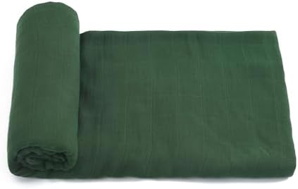 Hollyoo Muslin Swaddle Blanket 47x47 Soft Silky Viscose for Newborn