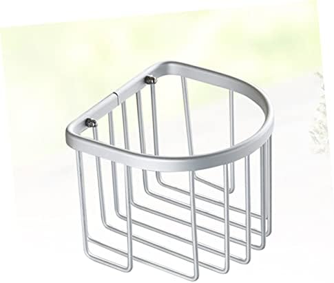 Hemoton Matte Finish Aluminum Semicircle Toilet Paper Holder