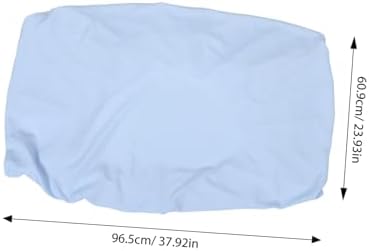 Vaguelly Crib Sheet with Blue Cartoon Pattern