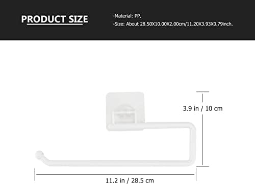 POPETPOP 1pc Wall-Mounted Toilet Paper Holder No-Punch Multi-Purpose