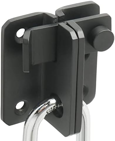 DEIHGE Slide Bolt Door Lock Hasp with Stainless Steel Finish