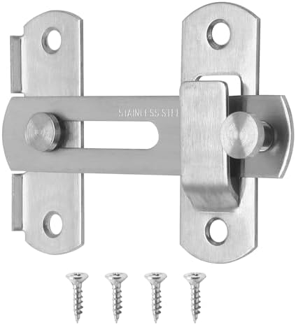 Seimneire Sliding Barn Door Lock with 180 Degree Rotation