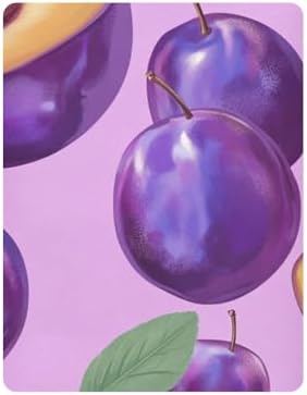 Gbjiemia Ripe Plum Crib Sheets for Baby Boys Girls