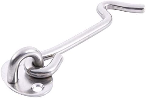 DEIHGE 1set Stainless Steel Gate Latch Silent Holder