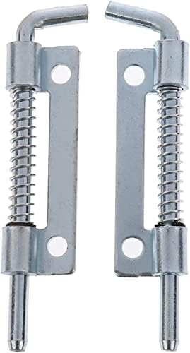 SHAUNI Slide Latch Gate Bolt Lock 1Pc Metal Silver