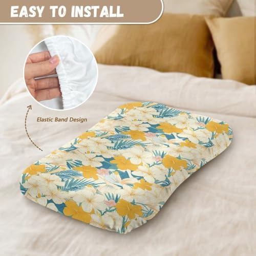 Daulesho Hibiscus Baby Crib Sheet - Soft Breathable Universal Fit