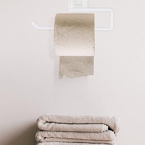 POPETPOP 1pc Wall-Mounted Toilet Paper Holder No-Punch Multi-Purpose