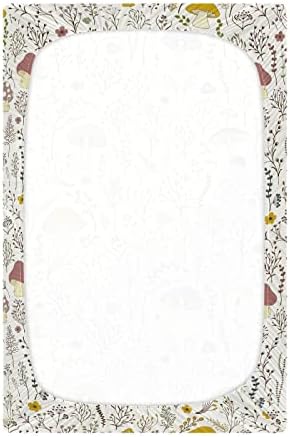 KICPOAY Fitted Crib Sheets with Wild Plants Pattern 1