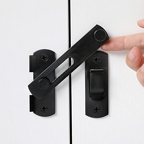 4 Pack Stainless Steel Barn Door Latches with 4 Screws