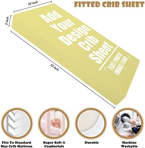 Custom Premium Crib Sheets - Ultra-Soft Microfiber Safe Fit for Standard Bassinets