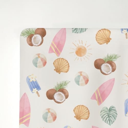 Soft Snug Fitted Crib Sheets for Boy Girl 52x28 Inches