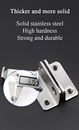SHAUNI Stainless Steel Gate Latch 90 Degree Door Buckle