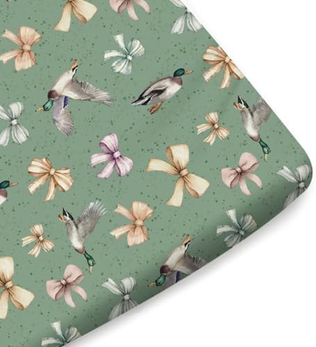 KASTLEE Mallard Ducks Fitted Crib Sheet 52x28 1