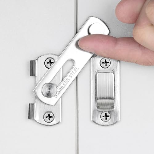 8 Packs Barn Door Latches Brushed Nickel Stainless Steel Gate Latch