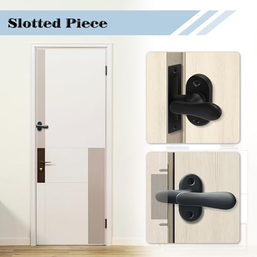Alise Flip Latch Lock Matte Black Gate Hardware