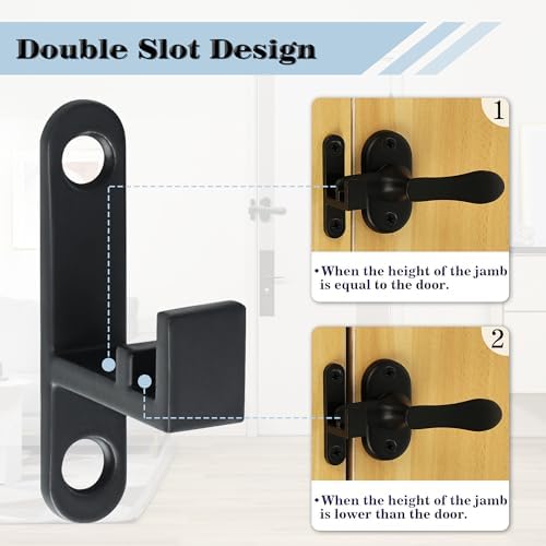 Alise Flip Latch Lock Matte Black Gate Hardware