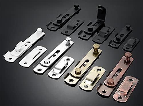 8 Packs Barn Door Latches Brushed Nickel Stainless Steel Gate Latch