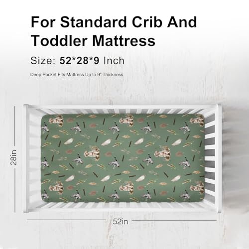 Wild Duck Crib Sheets for Boy Girl 52x28 Inch