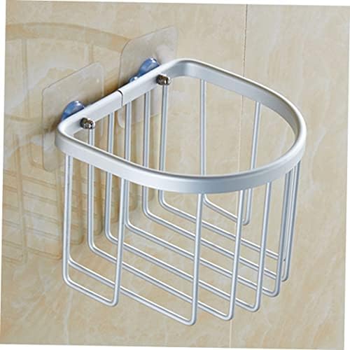 Hemoton Matte Finish Aluminum Semicircle Toilet Paper Holder