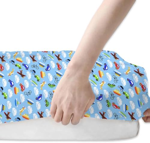 Blue Planes Baby Crib Sheets 52x28 Fitted 2 Pack 1