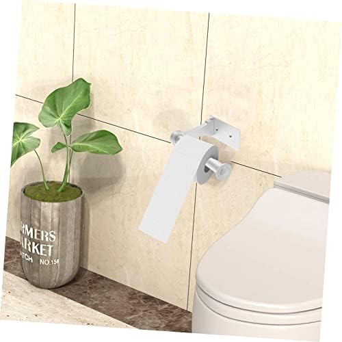 Tofficu Toilet Paper Wall Holder Sleek Aluminum Rack