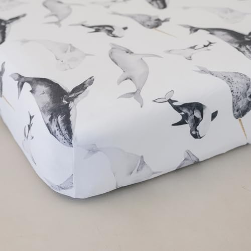 Pobibaby 2 Pack Pack N Play Sheets with Ocean Pattern