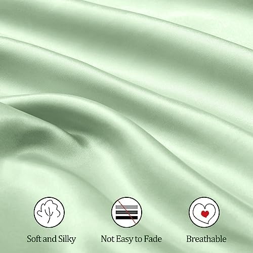Ersmak 2 Pack Satin Crib Sheets - Soft Breathable