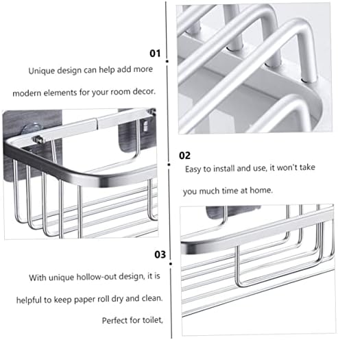 WHAMVOX 1pc Cup Toilet Paper Holder Wall Mount Space-Saving Design
