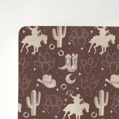 Vintage Western Cowboy Crib Sheets 52x28