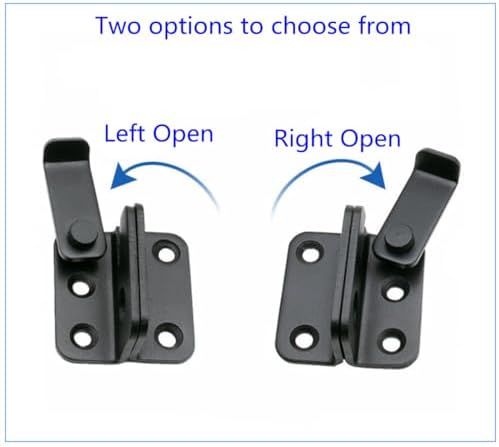 SZHuiDaXing Flip Latch Matte Black Heavy Duty Door Lock