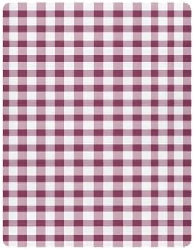 MNSRUU Crib Sheets for Boys Girls Maroon Gingham Pattern 1