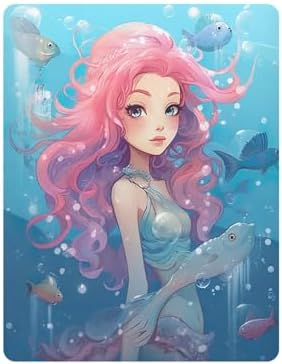 Jihqo Mermaid Girl Crib Sheets Pack N Play Set
