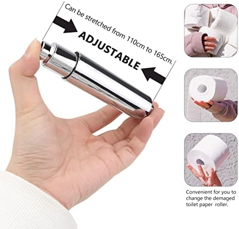 Cabilock Toilet Paper Roll Holder Spring Coil Rod 2pcs