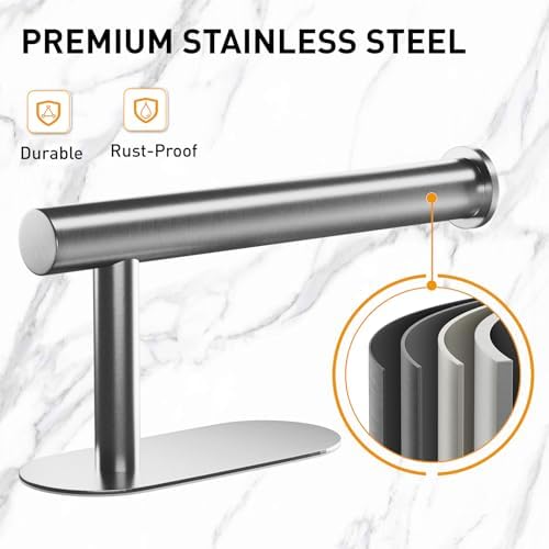 CasaCulina Toilet Paper Holder 2Pack Brushed Nickel 1
