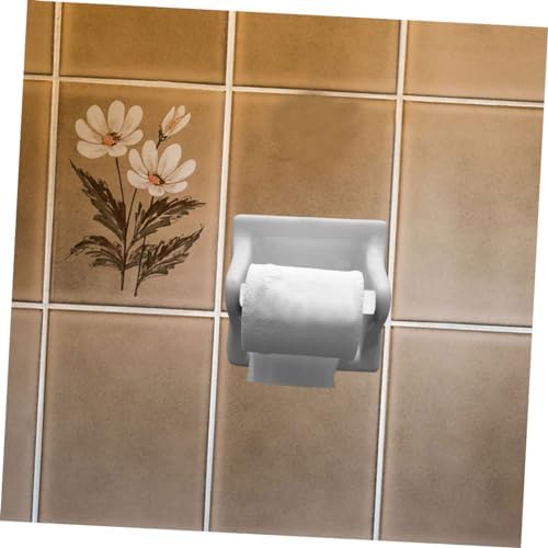 2pcs White Plastic Sloth Shaped Toilet Paper Holders