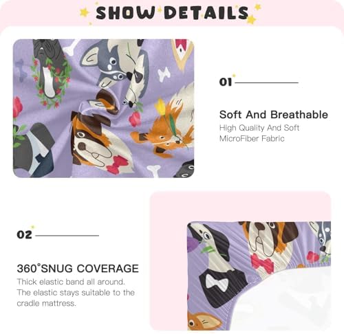 Gbjiemia Crib Sheets for Baby Boys and Girls 1