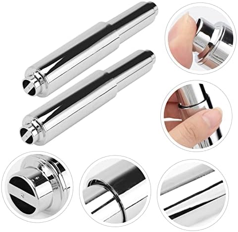 Cabilock 2pcs Flexible Toilet Paper Holder with Spring Rod