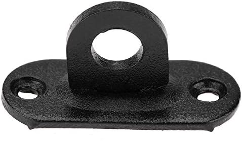 DEIHGE Hook and Eye Gate Bolt with Black Coating 201 Stainless Steel