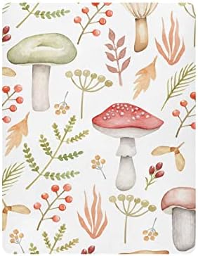 Kigai Mushroom Twig Crib Sheet for Girls and Boys