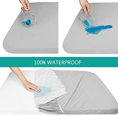 Biloban Waterproof Bassinet Sheets 2 Pack Ultra Soft Microfiber 1