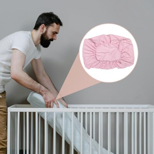 UPKOCH Soft Microfiber Crib Mattress Cover with Breathable Design