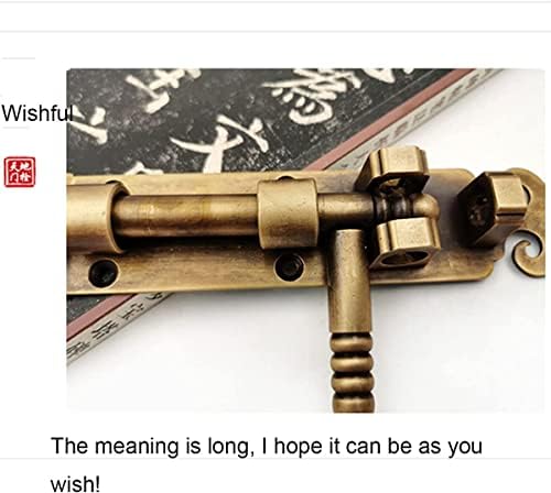 SHAUNI Antique Brass Door Slide Bolt Lock Set