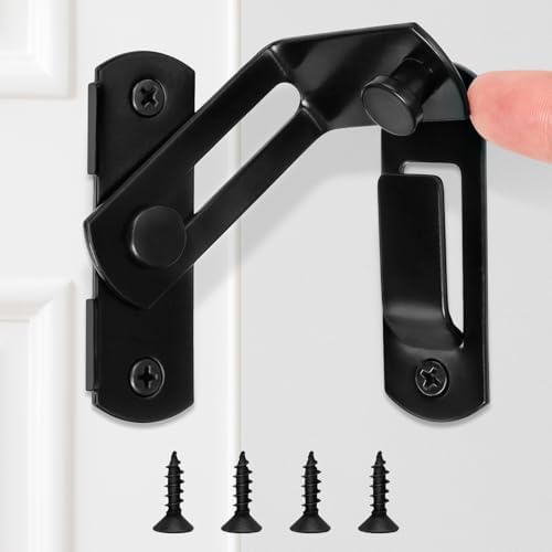 AUGHOA 90 Degree Barn Door Lock with Hook Design
